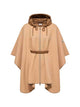 Moncler Wool Polyamide Hooded Belted Cape Outerwear