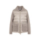 Moncler Beige Padded Knit Cardigan