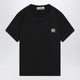 Stone Island Black Kids' T-Shirt With Logo Detail