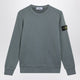 Stone Island Crewneck Sweatshirt In Ash Blue Cotton