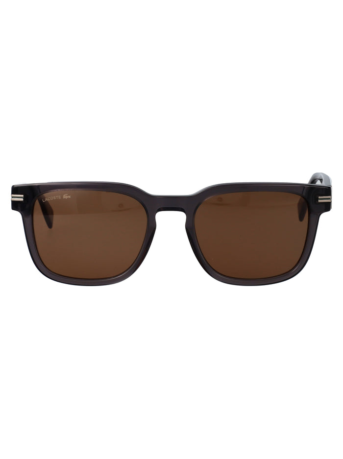 Lacoste Transparent Grey Acetate Sunglasses