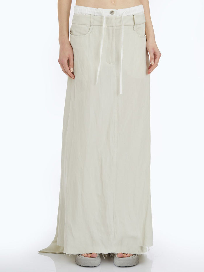 Masnada Viscose And Linen Skirt