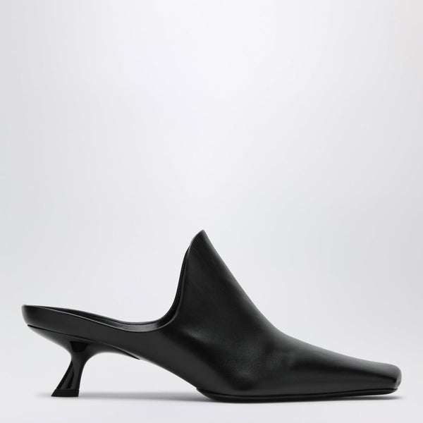 Loewe Emily Lambskin Leather Mules In Black