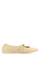 Loewe Cream Nappa Leather Pebble Ballerinas