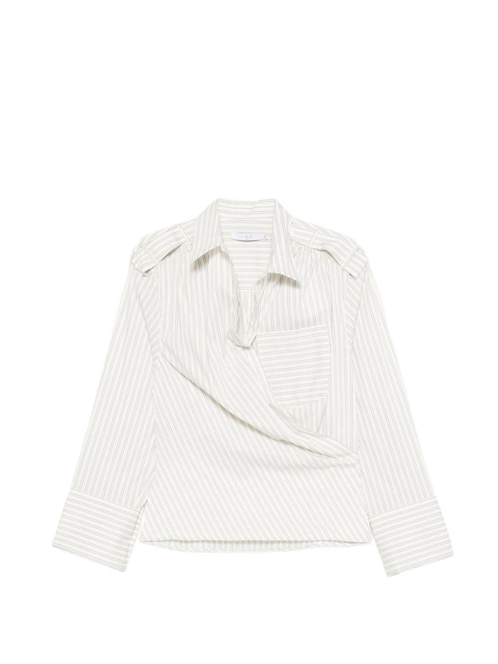 Iro Lace Striped Cotton Shirt