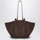 Yuzefi Large Mochi Bag In Nutmeg Suede Leather