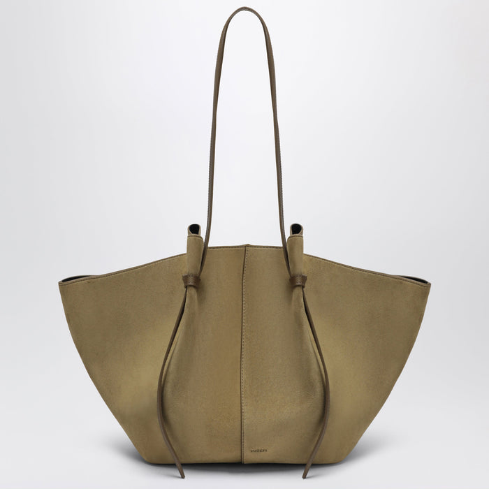 Yuzefi Large Mochi Bag In Fennel Suede Leather