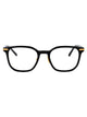 Linda Farrow Black/Yellowgold/ Acetate Glasses