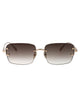Linda Farrow Lightgold/Mochagrad Titanium Sunglasses