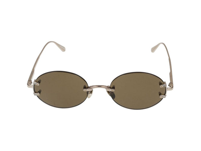 Linda Farrow Sunglasses  Lfl1544 Stella C7 White Gold/Silver 51/22/145