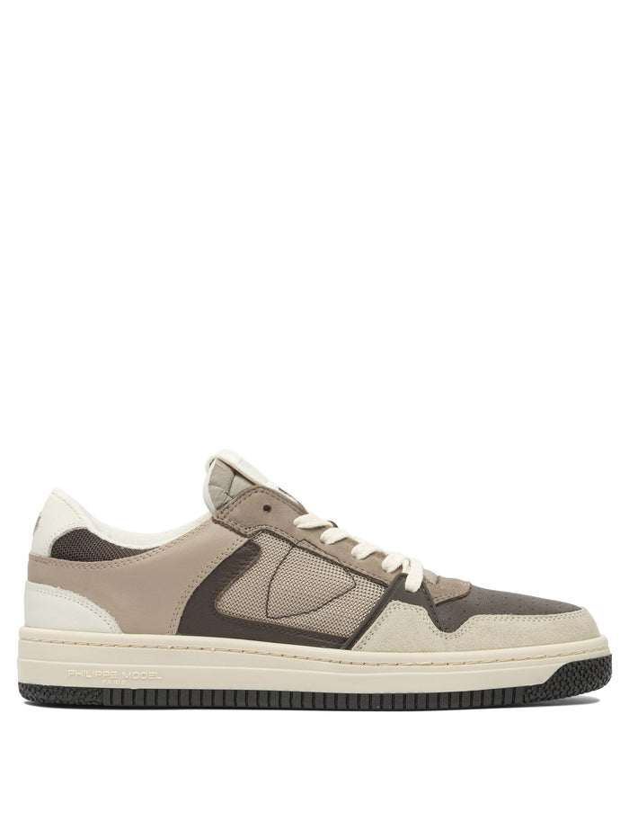 Philippe Model Paris Beige Leather Sneakers