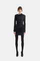 Rick Owens Mini Robe Svita En Jersey Stretch Froncé Asymétrique Noir