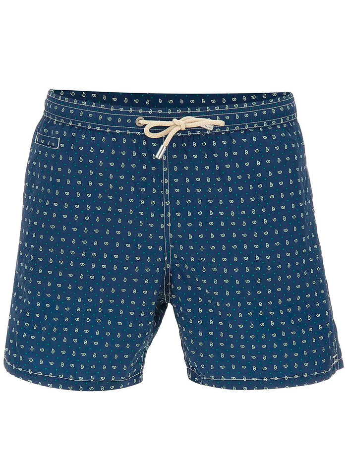 Mc2 Saint Barth Swimsuit With Paisley And Polka Dot Print