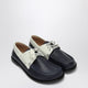 Loewe  Campo Boat Shoe In Navy/White
