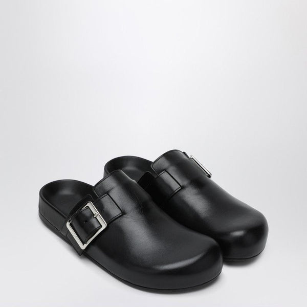 Loewe  Black Leather Sabot Ease Buckle