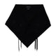 Simone Rocha Merino Lace Up Neckerchief Scarf -  - Wool - Black