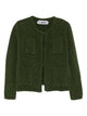 Ln22 Green Alpaca Wool Polyamide Merino Jacket