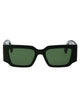 Lanvin Dark Green Acetate Sunglasses