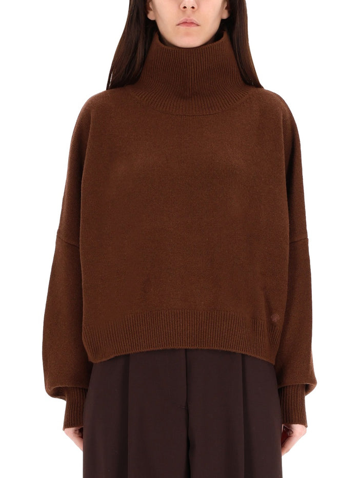 Loulou De Saison Brown Wool-Cashmere Sweater