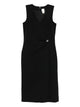 Calvin Klein Stretch Crepe Hardware Dress