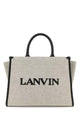 Lanvin Two-Tone Canvas Small In & Out Shopping Bag