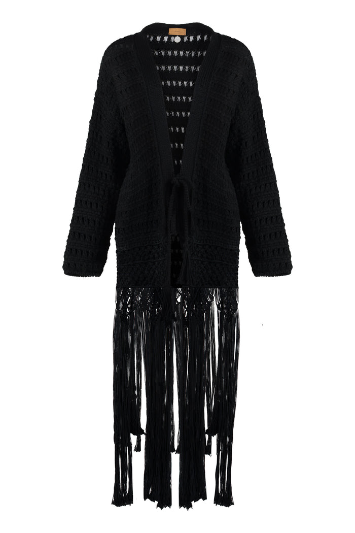 Alanui Love Letter To India Cotton Cardigan