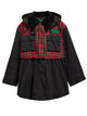 Barbour Barbour X Ganni: Waxed Jacket With Peplus And Tartan Details