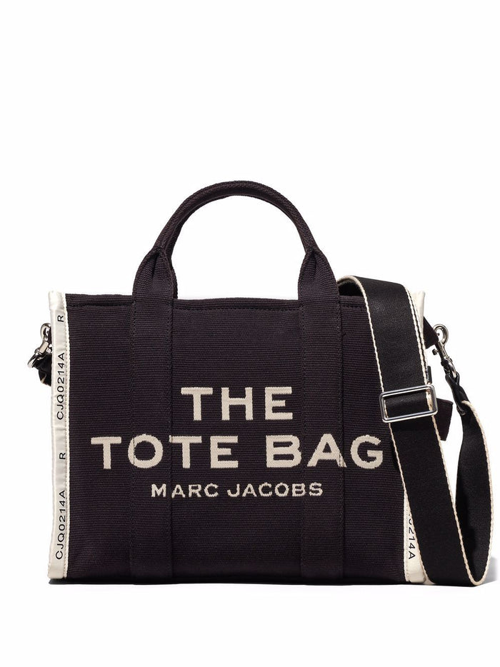 Marc Jacobs The Small Tote Bag In Black Canvas