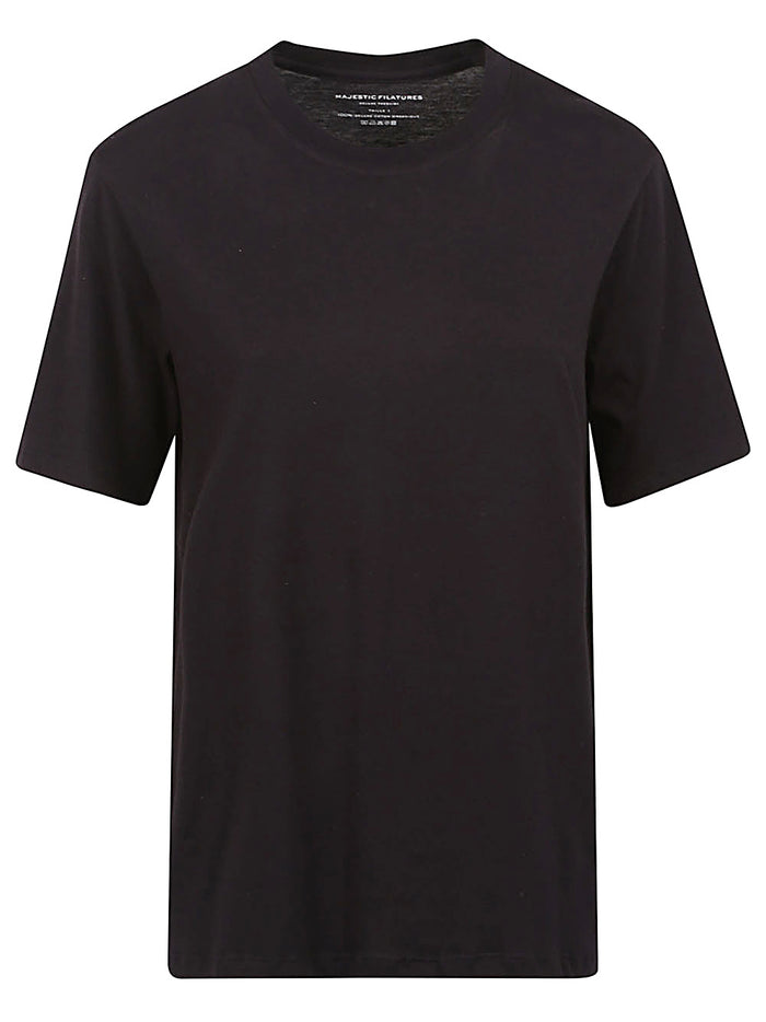 Majestic Cotton Crewneck Top