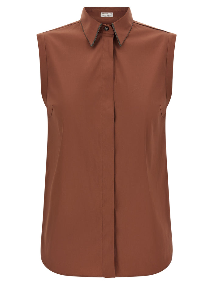 Brunello Cucinelli 'Shiny Trim' Shirt
