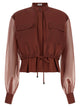 Brunello Cucinelli Silk Sleeves Blouse