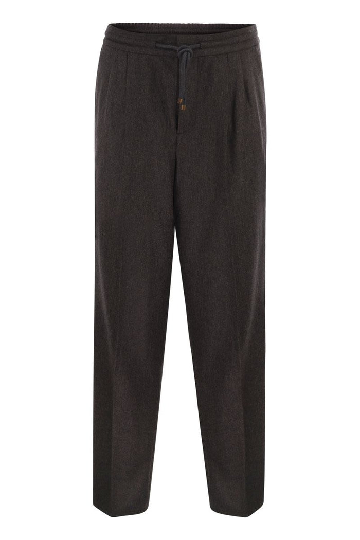 Brunello Cucinelli Tailored Jogger Trousers In Virgin Wool