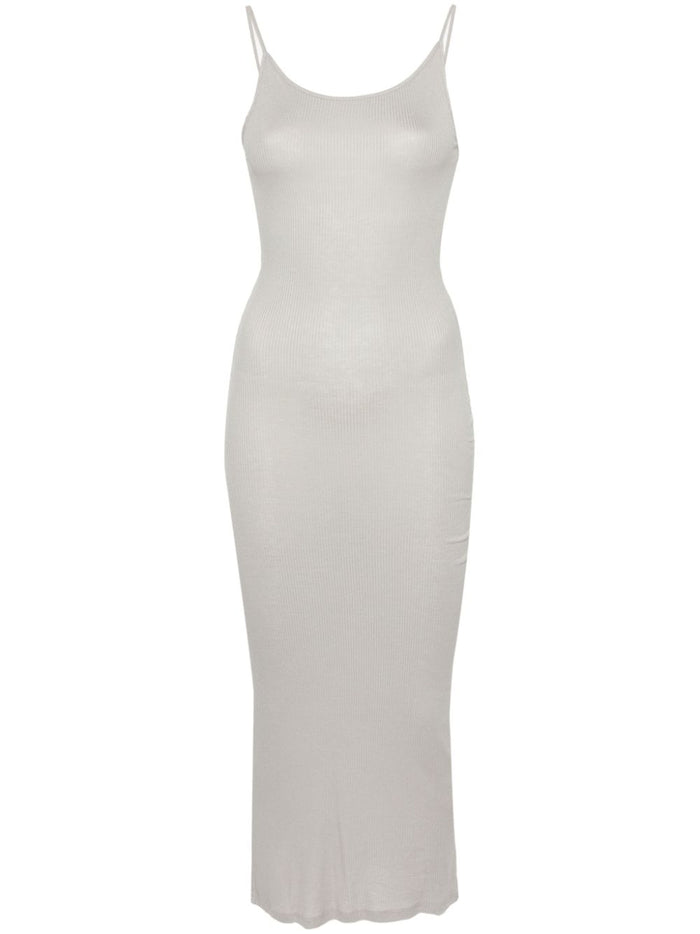 Majestic Ribbed Viscose Long Dress