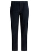 Vince Blue Cotton Blend Trousers