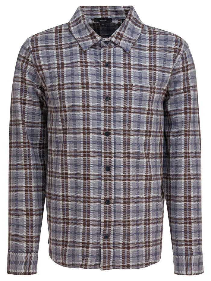 Vince Grey Cotton Blend Shirt