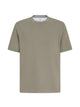 Brunello Cucinelli Cotton Jersey Crew-Neck T-Shirt With Faux-Layering