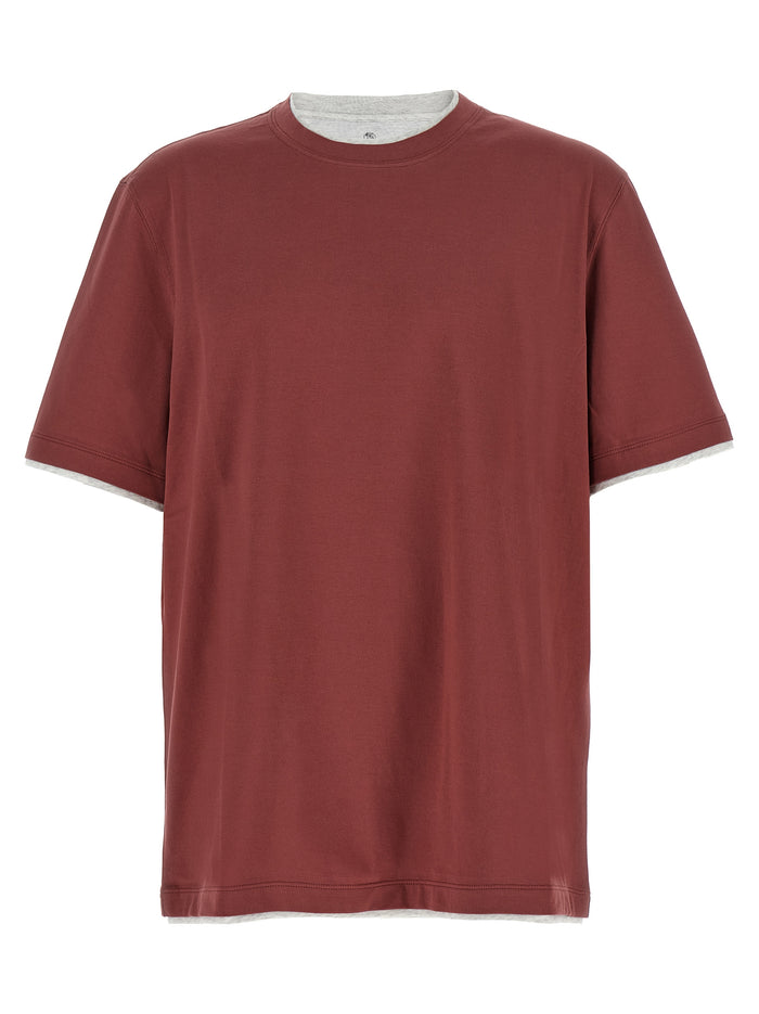 Brunello Cucinelli Double Layer T-Shirt