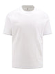 Brunello Cucinelli Cotton T-Shirt With Contrasting Profiles