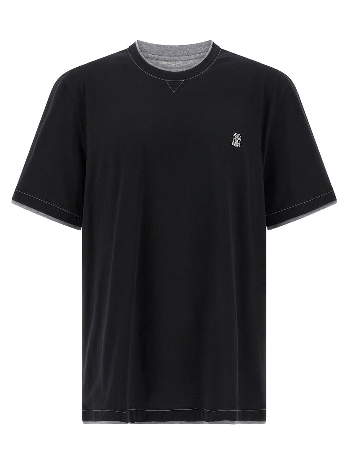 Brunello Cucinelli Double Layer T-Shirt