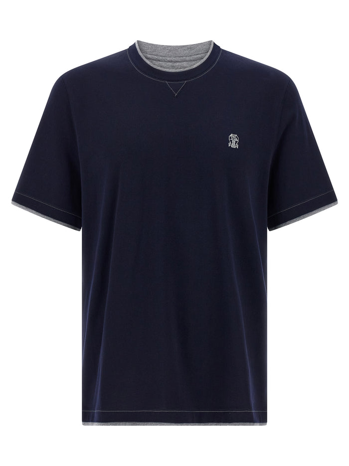 Brunello Cucinelli Double Layer T-Shirt