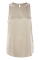 Brunello Cucinelli Stretch Silk Satin Top With Jewellery