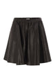Brunello Cucinelli Flared Nappa Leather Skirt With Elasticated Waist
