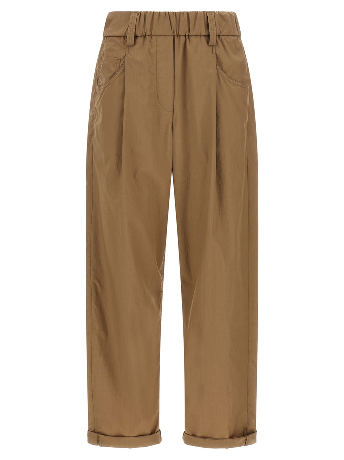 Brunello Cucinelli 'Track' Poplin Pants