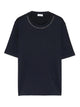 Brunello Cucinelli Blue Cotton T-Shirt