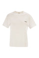 Brunello Cucinelli Cotton Jersey T-Shirt With Shiny Tab