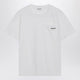 Brunello Cucinelli White Cotton Tshirt With Shiny Tab