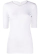 Brunello Cucinelli White Rib T-Shirt
