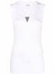 Brunello Cucinelli Stretch Cotton Jersey Tank Top With Precious Faux-Layering
