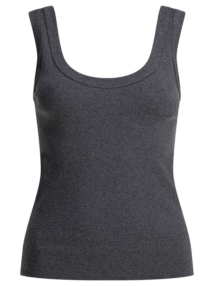 Brunello Cucinelli  Grey Cotton Top
