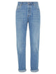 Brunello Cucinelli Lightweight Denim Five-Pocket Trousers